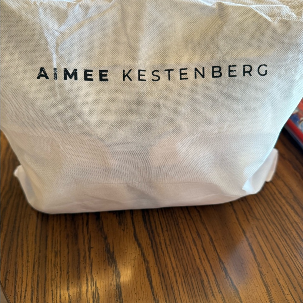 Aimee Kestenberg Black and Cream Hobo Bag with Sherpa Pockets - Picture 4 of 5